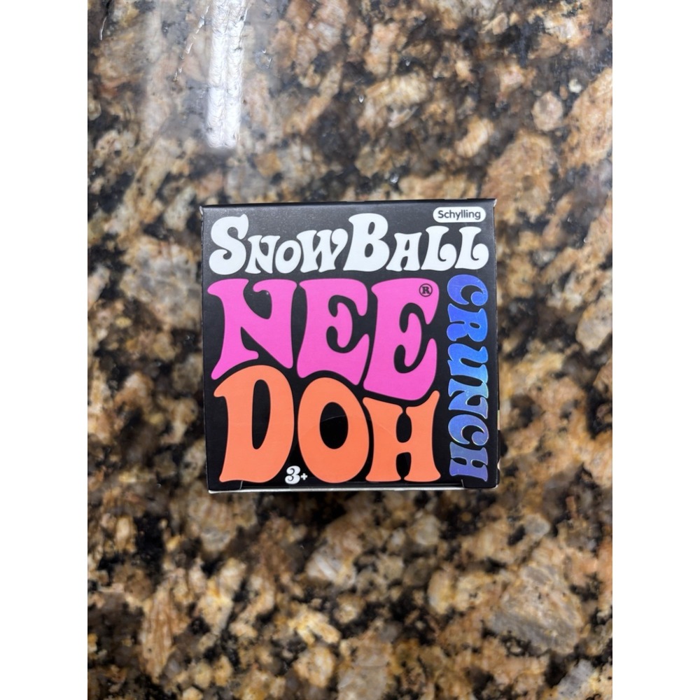 Schylling Nee Doh Snowball Crunch Squishy Squeeze Stress Ball NeeDoh